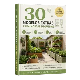 Capa do bônus 30 Modelos Extras para Hortas Pequenas
